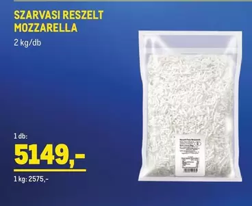 SZARVASI RESZELT MOZZARELLA