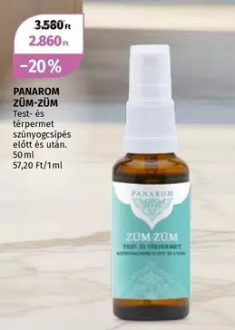 PANAROM ZÜM-ZÜM Test- és térpermet