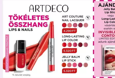 Art - ART COUTURE NAIL LACQUER, LONG-LASTING LIP COLOR, JELLY BALM LIP STICK