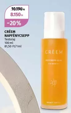 CREEM NAPFÉNYCSEPP