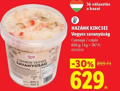 CSEMEGE VEGYES SAVANYÚSÁG