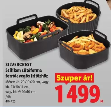Szilikon sütőforma forrólevegős fritőzhöz