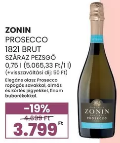 Prosecco - PROSECCO 1821 BRUT SZÁRAZ PEZSGŐ