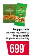 Coop pisztácia, Coop mandula