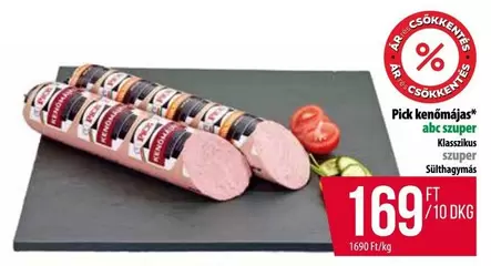 Pick kenőmájasa