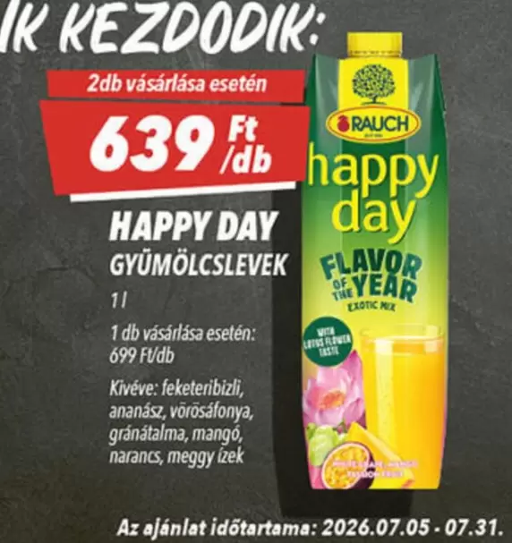 HAPPY DAY GYÜMÖLCSLEVEK
