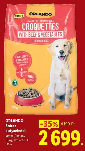 CROQUETTES WITH BEEF & VEGETABLES - FOR ADULT DOGS