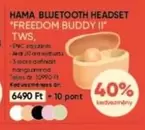 BLUETOOTH HEADSET "FREEDOM BUDDY II" TWS