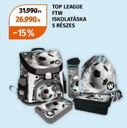 TOP LEAGUE FTW ISKOLATÁSKA 5 RÉSZES