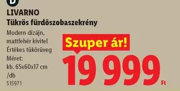 Tükrös fürdőszobaszekrény