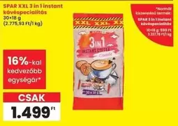 Xxl - SPAR XXL 3 in 1 instant kávéspecialitás