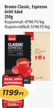 Bravos Classic, Espresso őrölt kávé