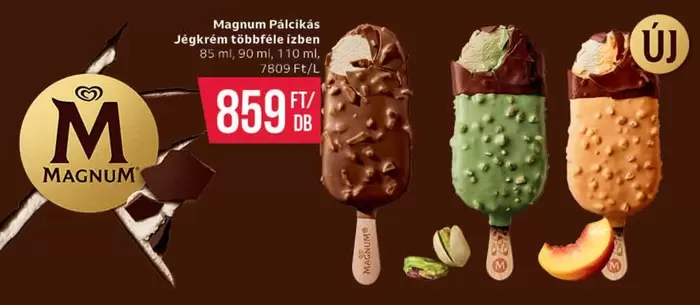Magnum - Pálcikás Jégkrém többféle ízben