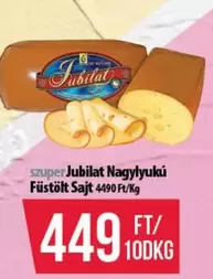 Nagylyukú Füstölt Sajt