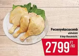 Pecsenyekacsacomb előhűtött