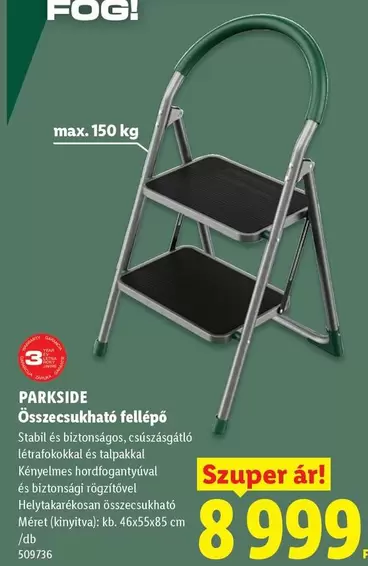 Összecsukható fellépő