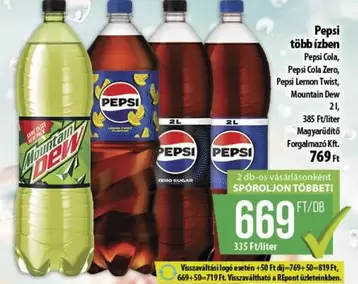 Pepsi, Pepsi Cola, Pepsi Lemon Twist, Mountain Dew