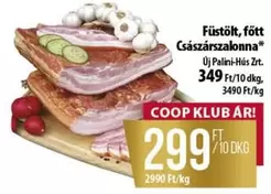 Füstölt, főtt Császárszalonna