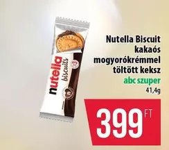 Nutella -  Biscuit kakaós mogyorókrémel töltött keksz