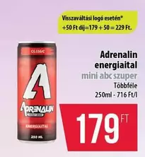 Adrenalin energiaital