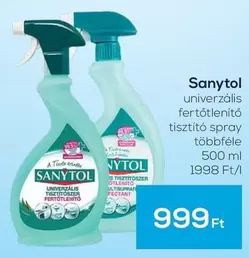 Sanytol - univerzális fertőtlenítő tisztító spray