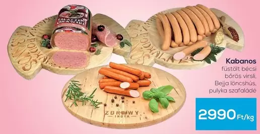 Kabanos füstölt bécsi bőrös virsli