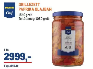 Paprika - GRILLEZETT PAPRIKA OLAJBAN