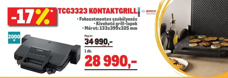Bosch - TCG3323 KONTAKTGRILL