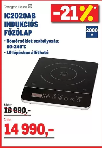 IC2020AB INDUKCIÓS FŐZŐLAP