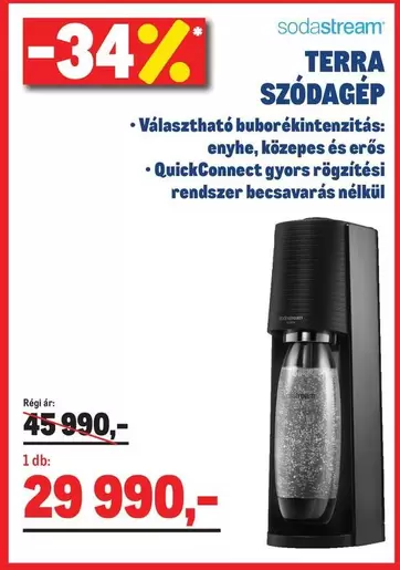 Sodastream - TERRA SZÓDAGÉP