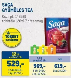 SAGA GYÜMÖLCS TEA Csz.: pl.: 146561 többféle
