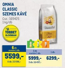 SZEMES KÁVÉ Csz.: 165425 1 kg/db