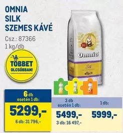 OMNIA SILK SZEMES KÁVÉ Csz.: 87366 1 kg/db