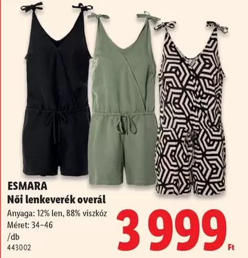 Női lenkeverék overál 443002