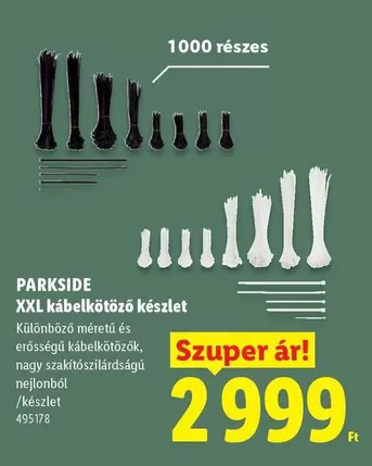 Xxl - XXL kábelkötöző készlet 495178