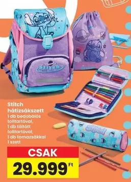 Stitch - Hátizsák szett