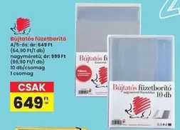 Bújtatós füzetborító