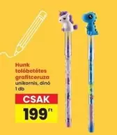 Hunk tolóbetétes grafitceruza unikornis, dinó