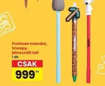 Minecraft - Pusheen macska, Snoopy, toll
