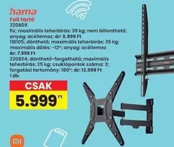 Fali tartó 220809, 118105, 220824