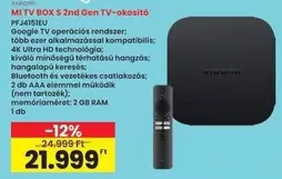 Xiaomi - MI TV BOX S 2nd Gen TV-okosító PFJ4151EU