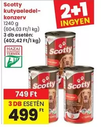 Scotty kutyaeledel-konzerv