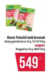 Frissítő ízek levesek