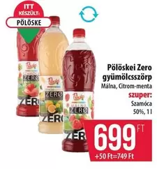 Pölöskeri Zero gyümölcsszörp
