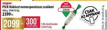 PICK Rákóczi nemespenészes szalámi