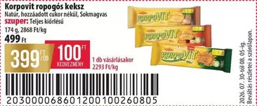 ropogós keksz