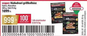 Nádudvari grillkolbász