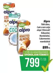 Alpro Roasted Almond, Coconut Drink