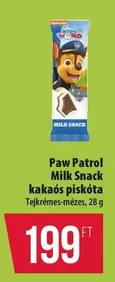 Paw Patrol Milk Snack kakaós piskóta