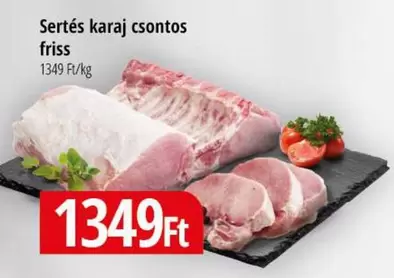 Sertés karaj csontos friss